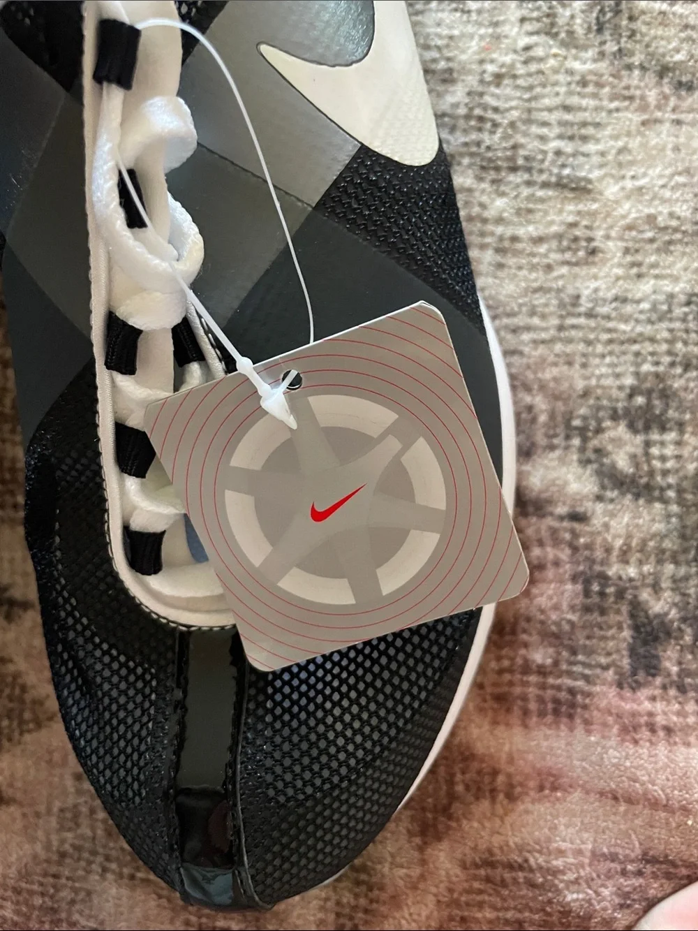 Nike Black, Gray & White Golf Spiked Shoes